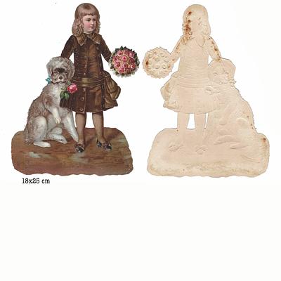 Single scrap girl with dog and flowers.jpg